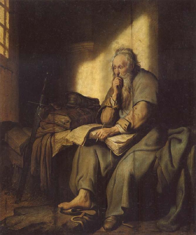 REMBRANDT Harmenszoon van Rijn The Apostle Paul in Prison oil painting image